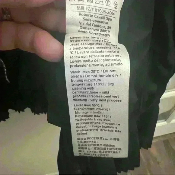 Cavalli Class Bomber Jacket - Black Medium - Picture 6 of 10